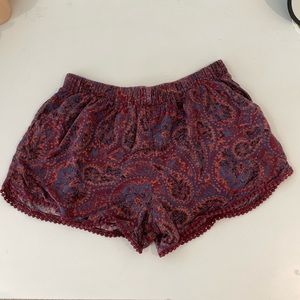 Bohemian design comfy shorts